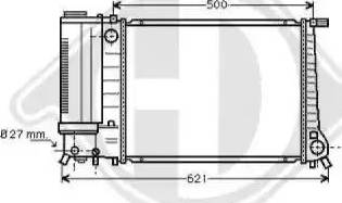 Diederichs 8500145 - Radiator, mühərrikin soyudulması furqanavto.az