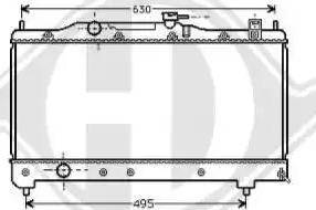 Diederichs 8500186 - Radiator, mühərrikin soyudulması furqanavto.az