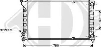 Diederichs 8500855 - Radiator, mühərrikin soyudulması furqanavto.az