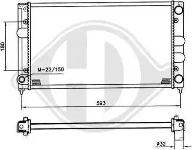 Diederichs 8500830 - Radiator, mühərrikin soyudulması furqanavto.az