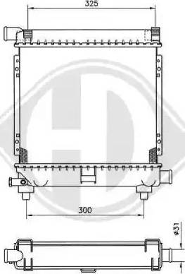 Diederichs 8500335 - Radiator, mühərrikin soyudulması furqanavto.az