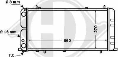 Diederichs 8501465 - Radiator, mühərrikin soyudulması furqanavto.az