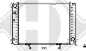 Diederichs 8501135 - Radiator, mühərrikin soyudulması furqanavto.az