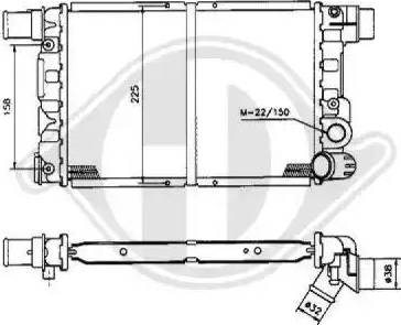 Diederichs 8501796 - Radiator, mühərrikin soyudulması furqanavto.az