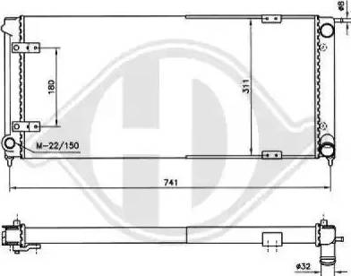 Diederichs 8502638 - Radiator, mühərrikin soyudulması furqanavto.az