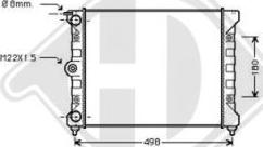 Diederichs 8502018 - Radiator, mühərrikin soyudulması furqanavto.az