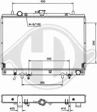 Diederichs 8584186 - Radiator, mühərrikin soyudulması furqanavto.az