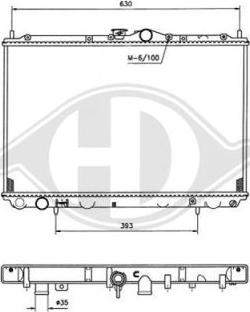 Diederichs 8586006 - Radiator, mühərrikin soyudulması furqanavto.az