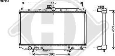 Diederichs 8586007 - Radiator, mühərrikin soyudulması furqanavto.az