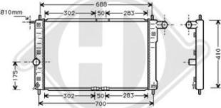 Diederichs 8692005 - Radiator, mühərrikin soyudulması furqanavto.az