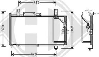 Diederichs 8641300 - Kondenser, kondisioner furqanavto.az