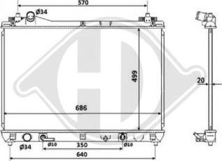 Diederichs 8643306 - Radiator, mühərrikin soyudulması furqanavto.az