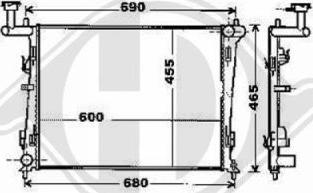 Diederichs 8655302 - Radiator, mühərrikin soyudulması furqanavto.az