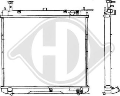 Diederichs 8669506 - Radiator, mühərrikin soyudulması furqanavto.az