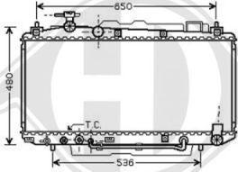 Diederichs 8668604 - Radiator, mühərrikin soyudulması furqanavto.az