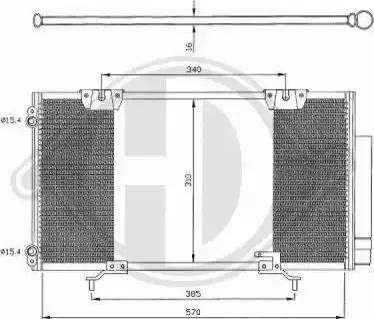 Diederichs 8662300 - Kondenser, kondisioner furqanavto.az