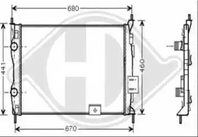 Diederichs 8604583 - Radiator, mühərrikin soyudulması furqanavto.az