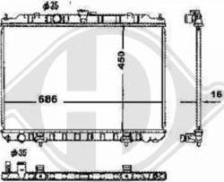 Diederichs 8608500 - Radiator, mühərrikin soyudulması furqanavto.az