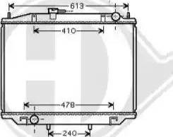 Diederichs 8608206 - Radiator, mühərrikin soyudulması furqanavto.az