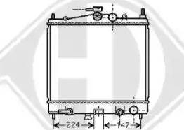 Diederichs 8602406 - Radiator, mühərrikin soyudulması furqanavto.az