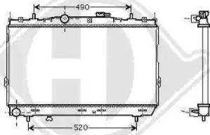 Diederichs 8684606 - Radiator, mühərrikin soyudulması furqanavto.az