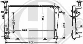 Diederichs 8686009 - Radiator, mühərrikin soyudulması furqanavto.az