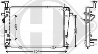 Diederichs 8686007 - Radiator, mühərrikin soyudulması furqanavto.az