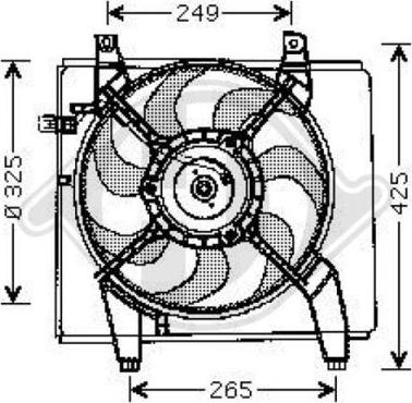 Diederichs 8682590 - Fan, kondisioner, kondisioner furqanavto.az