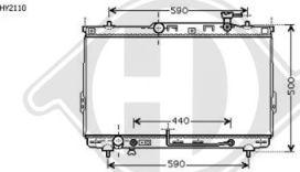 Diederichs 8687003 - Radiator, mühərrikin soyudulması furqanavto.az