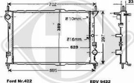 Diederichs 8145465 - Radiator, mühərrikin soyudulması furqanavto.az