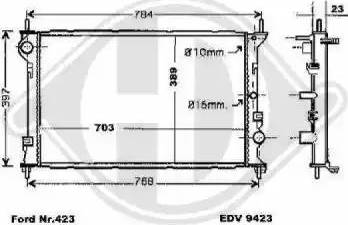 Diederichs 8145466 - Radiator, mühərrikin soyudulması furqanavto.az