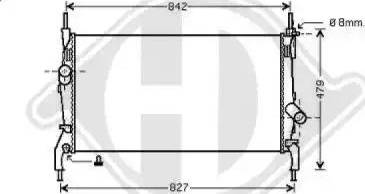 Diederichs 8145503 - Radiator, mühərrikin soyudulması furqanavto.az