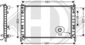 Diederichs 8140406 - Radiator, mühərrikin soyudulması furqanavto.az