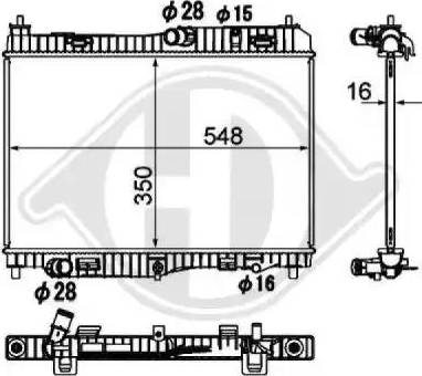 Diederichs 8140506 - Radiator, mühərrikin soyudulması furqanavto.az