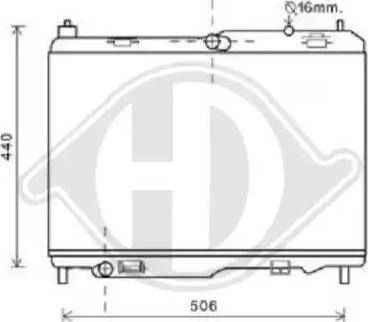 Diederichs 8140507 - Radiator, mühərrikin soyudulması furqanavto.az