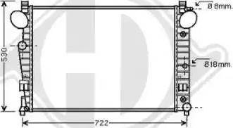 Diederichs 8164605 - Radiator, mühərrikin soyudulması furqanavto.az