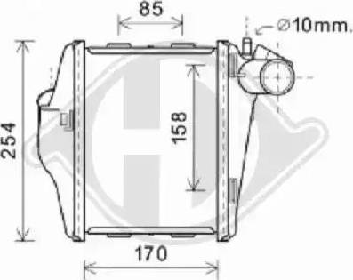 Diederichs 8160604 - Intercooler, şarj cihazı furqanavto.az