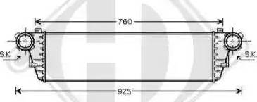 Diederichs 8167102 - Intercooler, şarj cihazı furqanavto.az