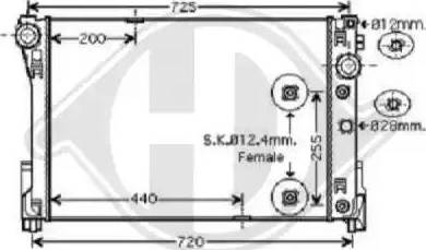 Diederichs 8167203 - Radiator, mühərrikin soyudulması furqanavto.az