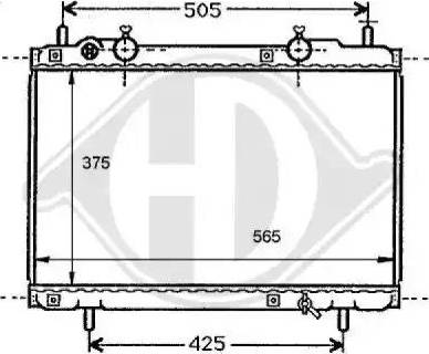 Diederichs 8109194 - Radiator, mühərrikin soyudulması furqanavto.az