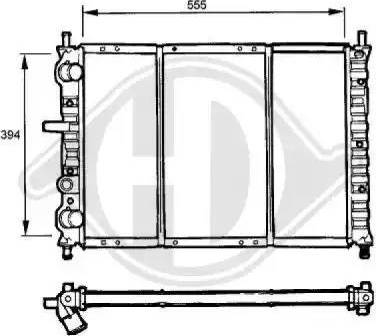 Diederichs 8109195 - Radiator, mühərrikin soyudulması furqanavto.az