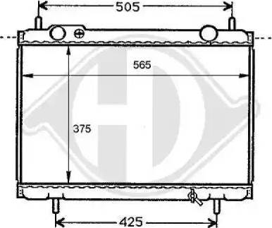 Diederichs 8109193 - Radiator, mühərrikin soyudulması furqanavto.az