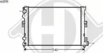 Diederichs 8109142 - Radiator, mühərrikin soyudulması furqanavto.az