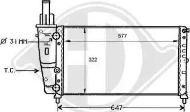 Diederichs 8109154 - Radiator, mühərrikin soyudulması furqanavto.az