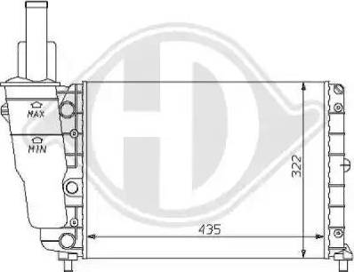 Diederichs 8109156 - Radiator, mühərrikin soyudulması furqanavto.az