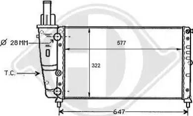 Diederichs 8109158 - Radiator, mühərrikin soyudulması furqanavto.az