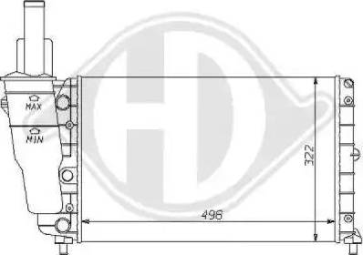 Diederichs 8109157 - Radiator, mühərrikin soyudulması furqanavto.az