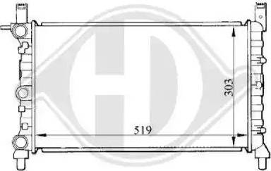 Diederichs 8109106 - Radiator, mühərrikin soyudulması furqanavto.az