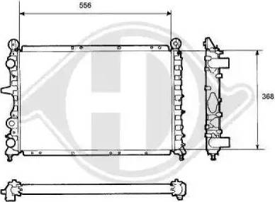 Diederichs 8109134 - Radiator, mühərrikin soyudulması furqanavto.az