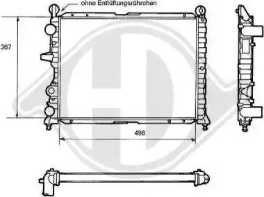 Diederichs 8109133 - Radiator, mühərrikin soyudulması furqanavto.az